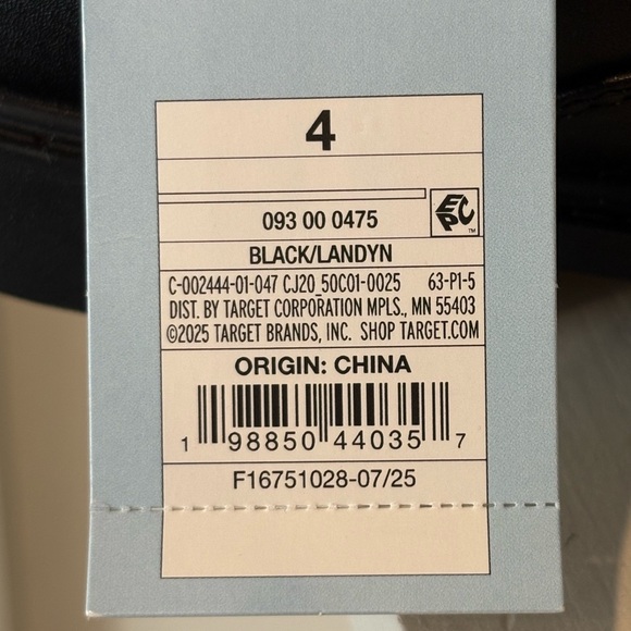 New Kids' Landyn Slip-On Dress Shoes - Cat & Jack Black Big Kid Sz 4 - Picture 6 of 6